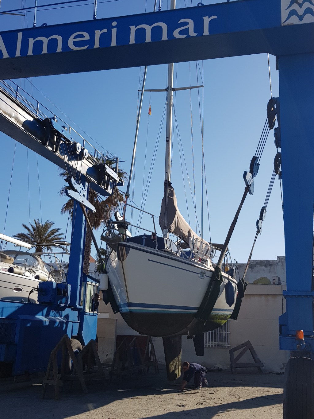 Luna op het droge…